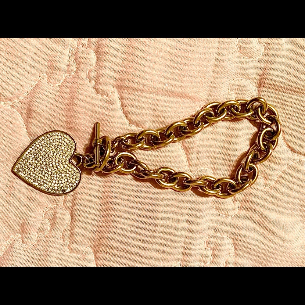 Crystal heart bracelet